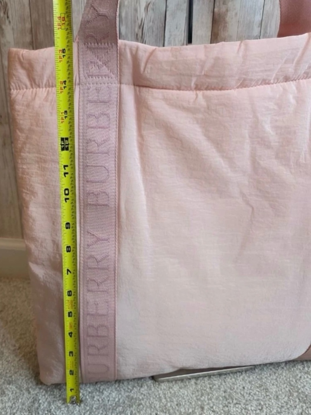 Burberry Soft Pink Branded Strap Tote - Picture 4 of 10